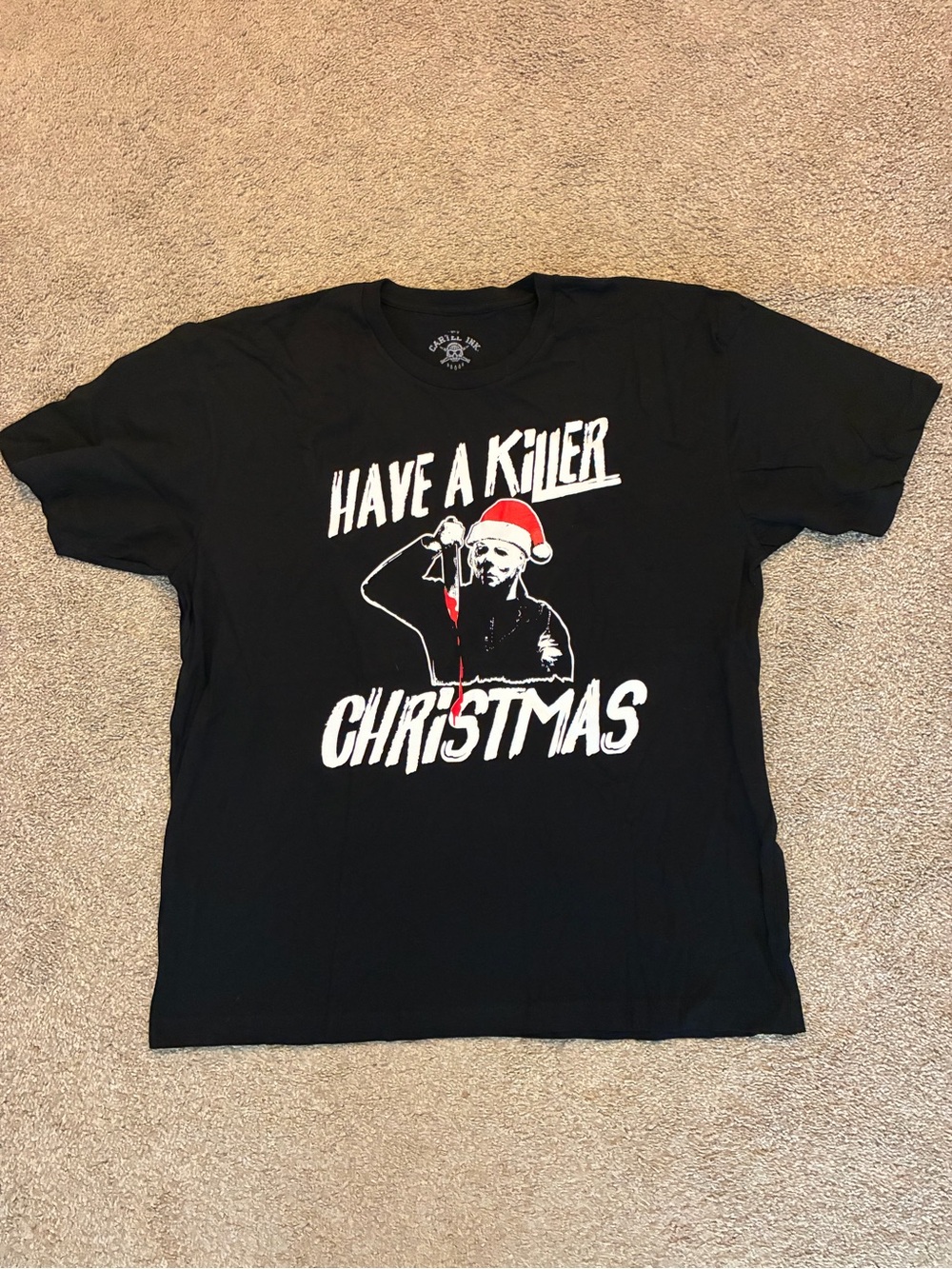 Cartel Ink Have a Killer Christmas Michael Myers Men’s cotton t-shirt XL